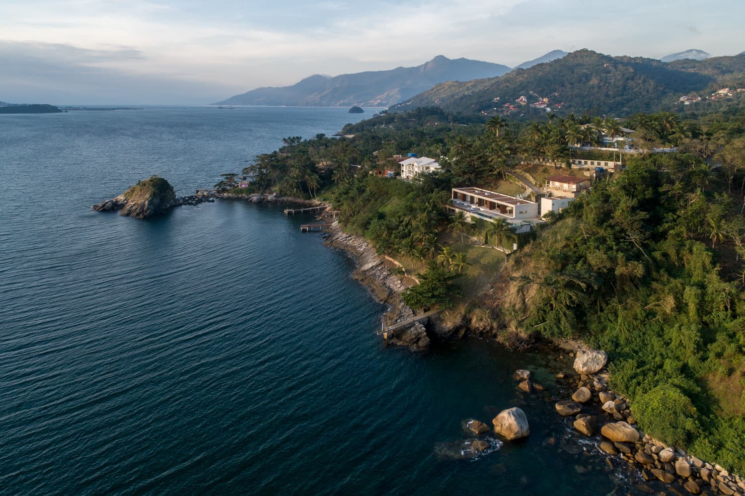 Vista aérea da localização